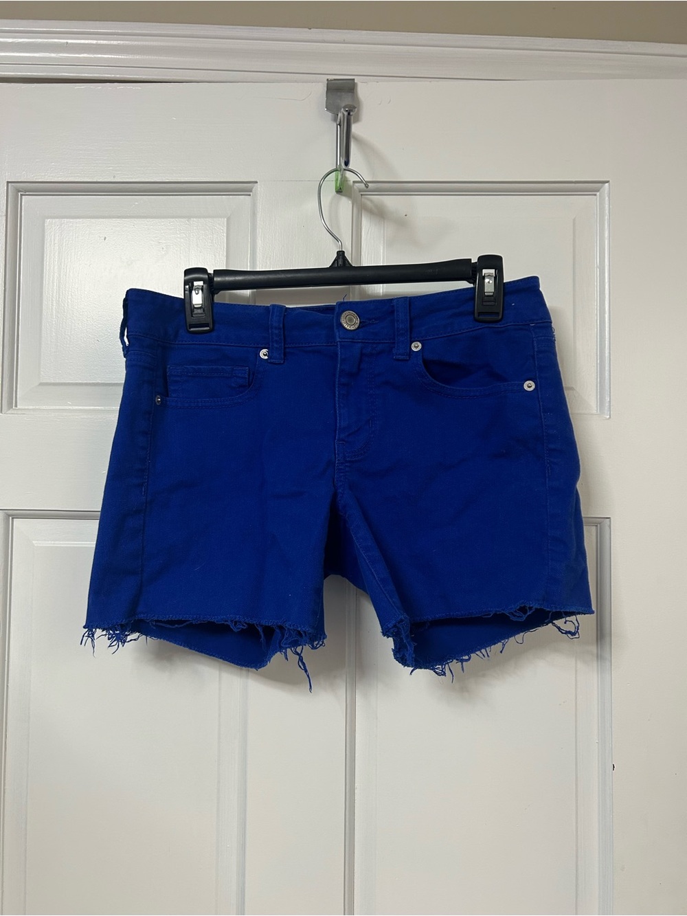 American Eagle Outfitters Cobalt Blue Denim Cutoff Shorts